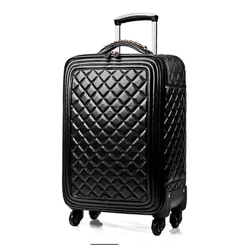 New fashion women rolling luggage with handbag female 16/20/24 inch boarding bag password travel set trolley suitcase