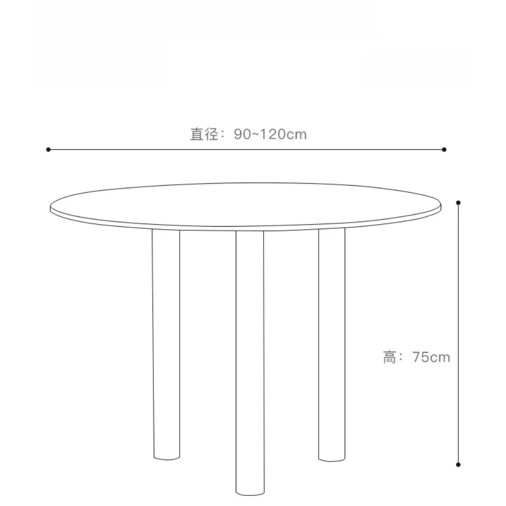 Nordic Relaxing Dining Tables Minimalist Round Contemporary Luxury Dining Tables Food Rail Mesas De Jantar Home Furniture