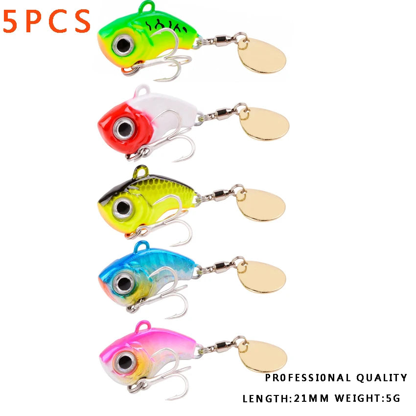 Fishing Lure Tackle Kit Set Hard Bait Artificial Rotating Floating Fishing Minnow Crankbait Wobblers Spinner Sinking Hooks Lures