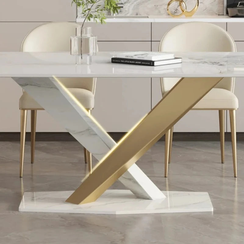 Luxury Modern Home Dining Table Unique Designer High Italian Restaurant Dining Table Center Kitchen Mesa De Jantar Funiture