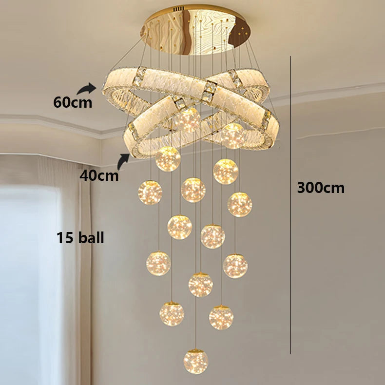Modern living room hanging light indoor lighting home decor led lights pendant light lamps forstaircase Chandeliers