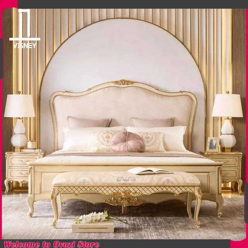 Bedroom King Size Bed Luxury Modern Floor Design Space Saving Bed Soft Comfortable Muebles Para El Hogar House Accessories