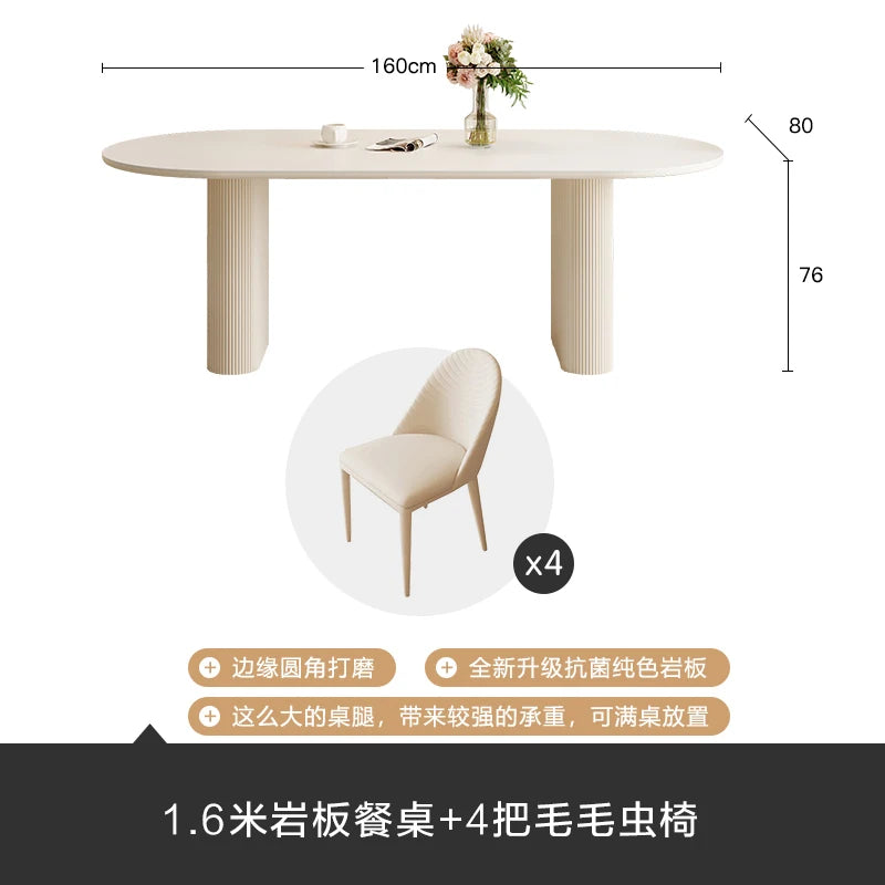 Trendy Unique Dining Table Reception Minimalism Space Saving Terrace Dining Table Writing Luxury Mesa Comedor Home Furniture