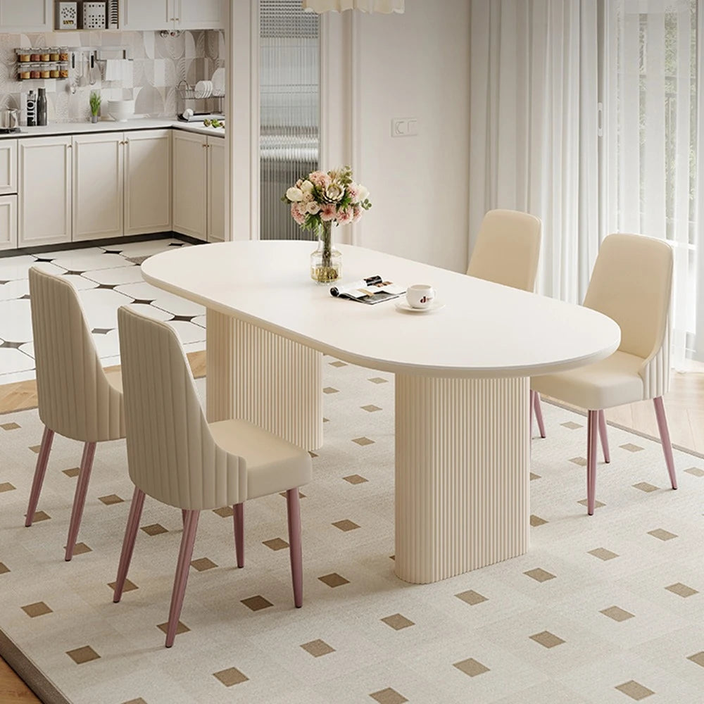 Trendy Unique Dining Table Reception Minimalism Space Saving Terrace Dining Table Writing Luxury Mesa Comedor Home Furniture