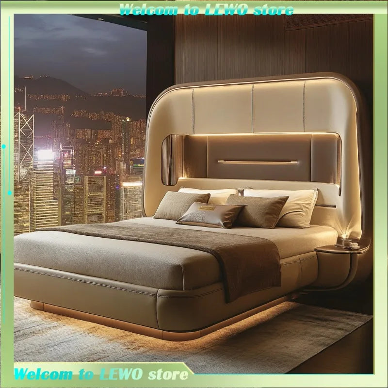 Bedroom Design Bed Aesthetics Designer Comfortable Fashionable Bed Double Nordic Minimalist Muebles Para El Hogar Furnitures