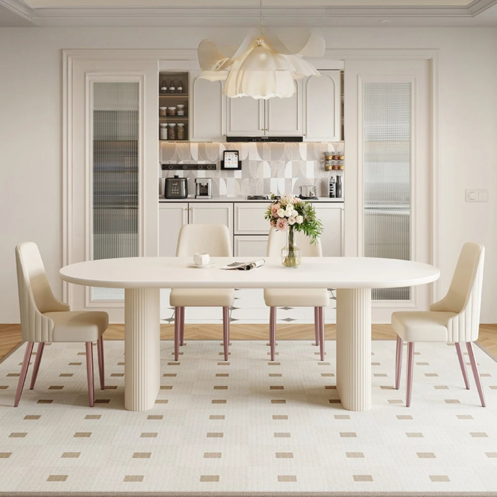 Trendy Unique Dining Table Reception Minimalism Space Saving Terrace Dining Table Writing Luxury Mesa Comedor Home Furniture