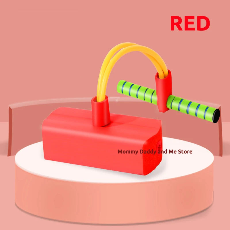 Kids Sports Games Toys Foam Pogo Stick Jumper Indoor Outdoor Fun Fitness Equipment Improve Bounce Sensory Toys for Boy Girl Gift