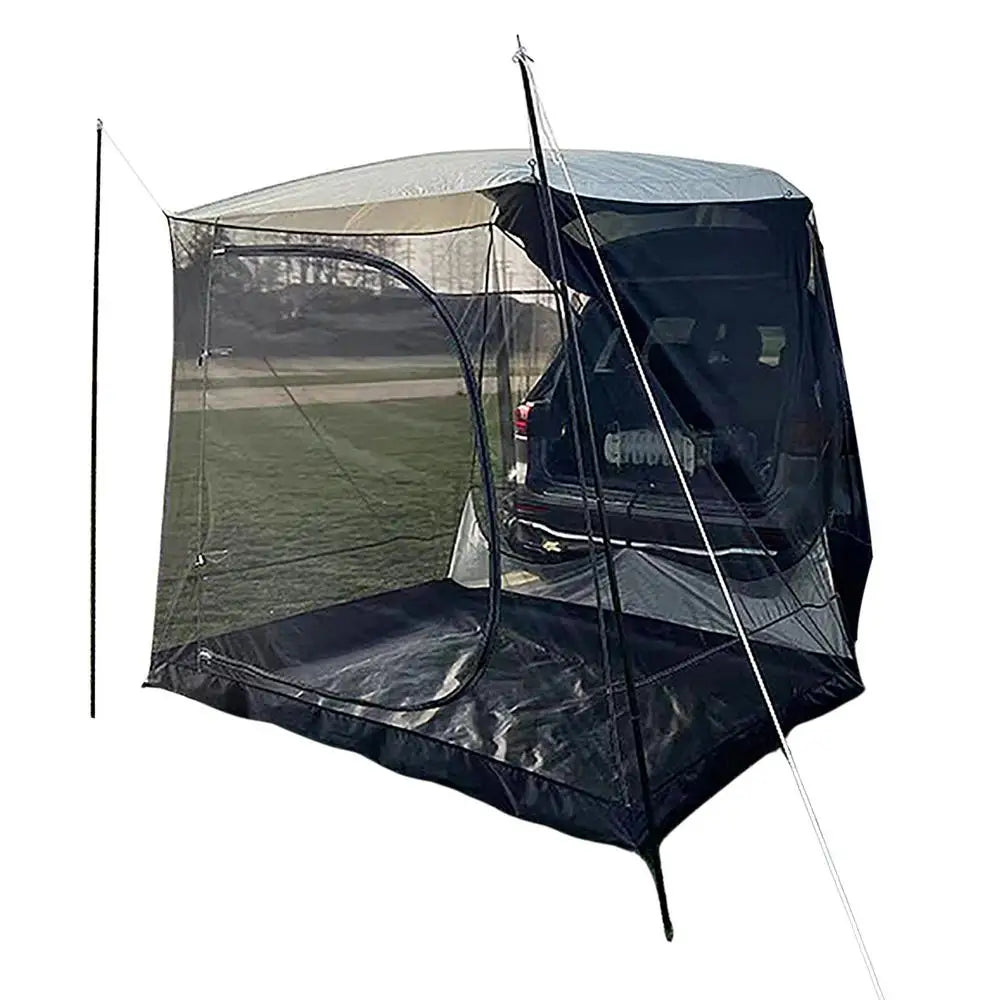 SUV MPV Car Truck Tent For Camping Car Rear Tent Waterproof 5-6 Person Auto Tail Tent Awning Beach Sunshade For Self-driving