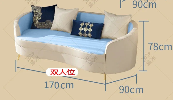 Nordic Luxury Living Rooms Sofa Meeting Leisure Minimalist Lounge Lazy Sofa Simple Creative Comfortable Divano Letto Furniture