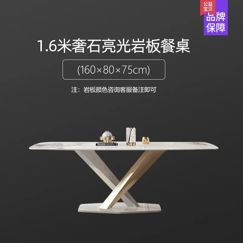 Luxury Modern Home Dining Table Unique Designer High Italian Restaurant Dining Table Center Kitchen Mesa De Jantar Funiture