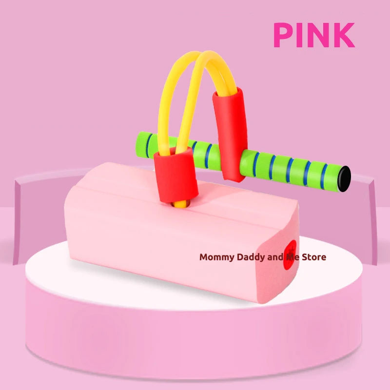 Kids Sports Games Toys Foam Pogo Stick Jumper Indoor Outdoor Fun Fitness Equipment Improve Bounce Sensory Toys for Boy Girl Gift