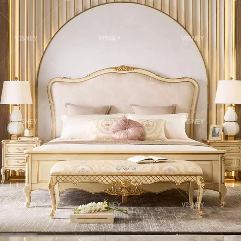 Bedroom King Size Bed Luxury Modern Floor Design Space Saving Bed Soft Comfortable Muebles Para El Hogar House Accessories