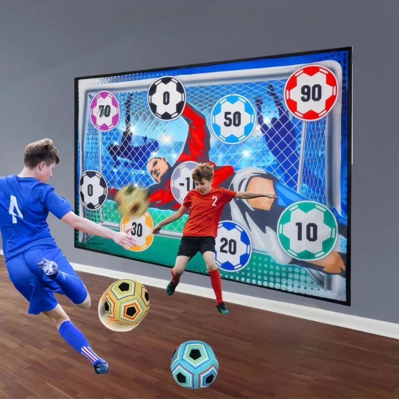 Soccer Game Mat Set Outdoor Indoor Soccer Toys Multiplayer Football Training Boy GiftsMultiplayer Competitive Soccer Games