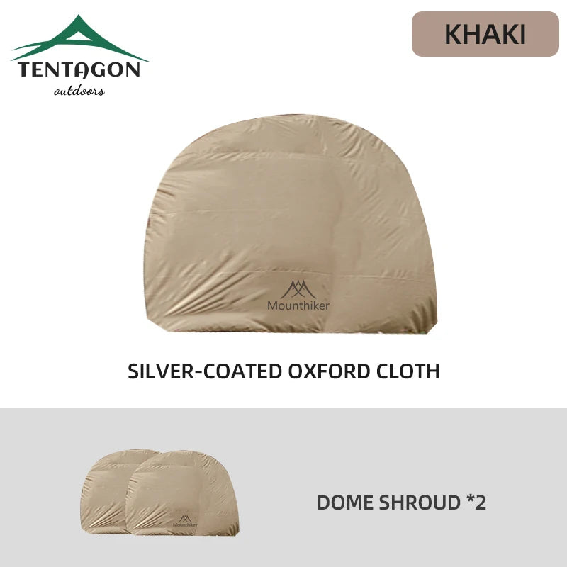 MOUNTAINHIKER Outdoor With Windows Tent 8-10Person Camping Dome Tents Light Luxury Round Big Canopy Large Awning Pergola Tent