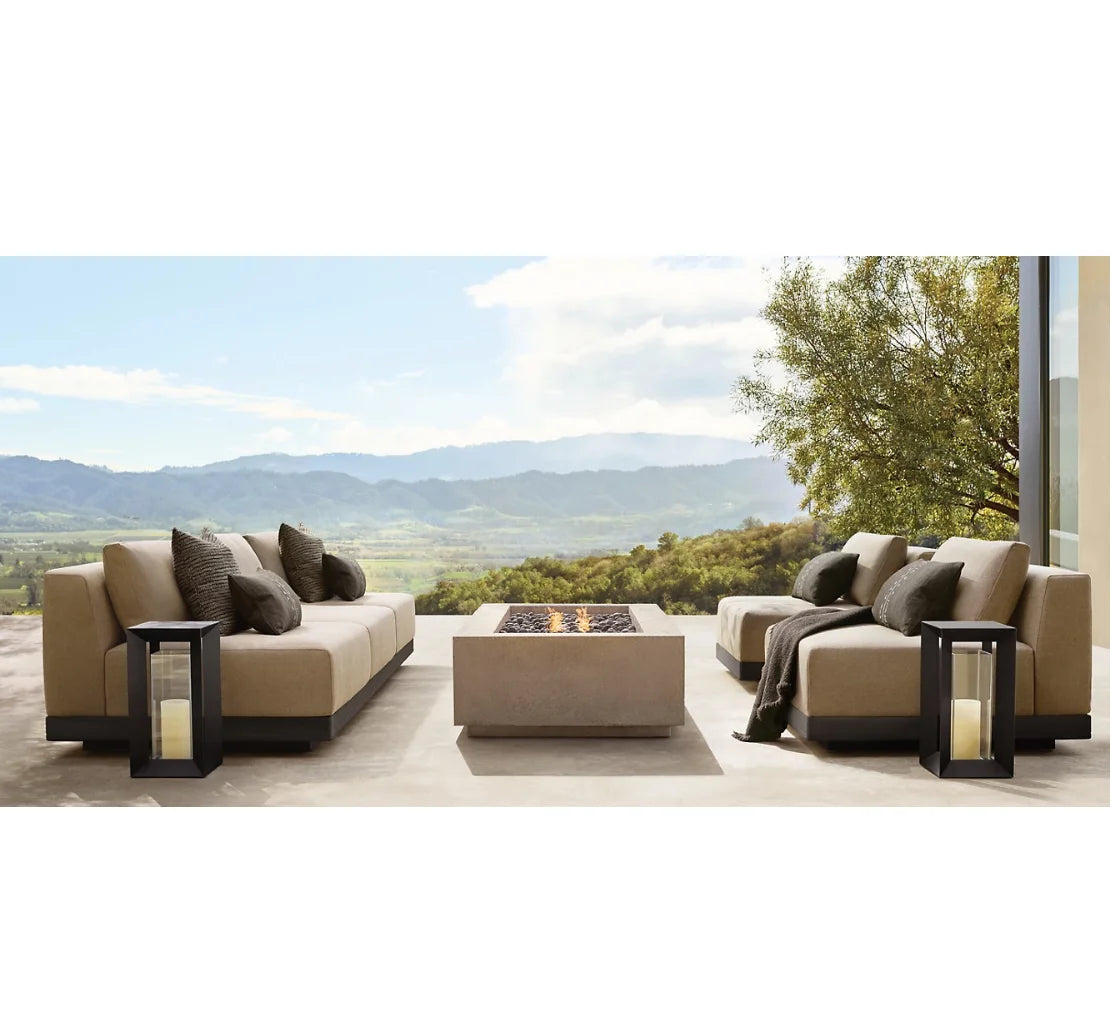 Patio Furniture Metal Aluminum Outdoor Leisure Furniture Villa Garden Sofa Set