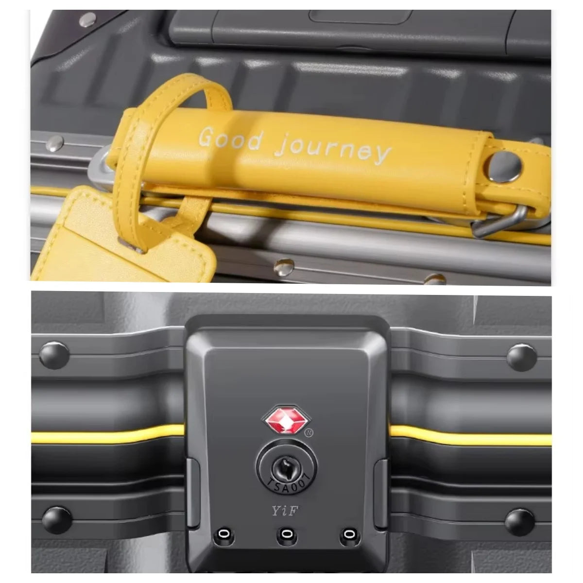 14‘’ Rolling Luggage lightweight Travel Boarding Suitcase with TSA Lock Aluminum Frame Trolley Bag Carry-ons,no need to check in