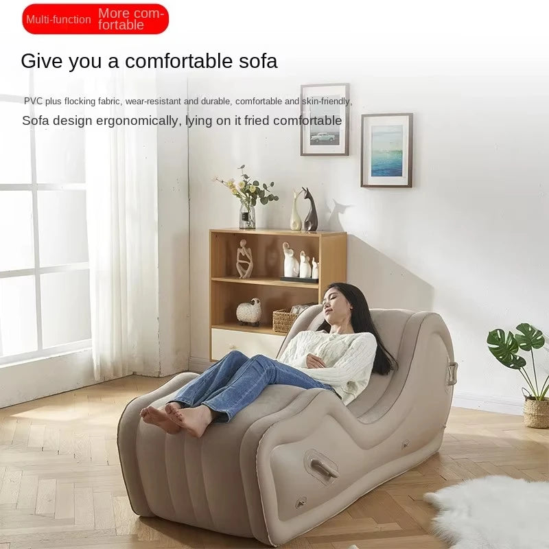 Large Size Comfortable Inflatable Sofa White Lounge Modern Individual Designer Inflatable Sofa Luxury Divano Patio Furniture