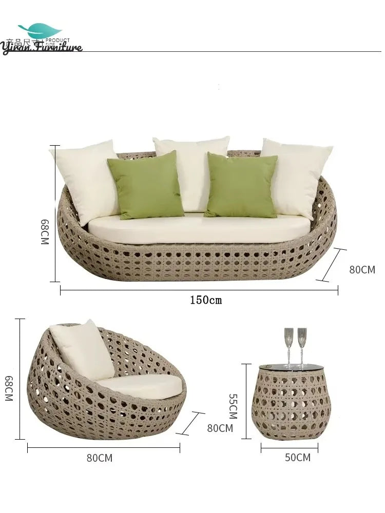 Modern Quality Outdoor Garden Sofas for Patio and Living Room