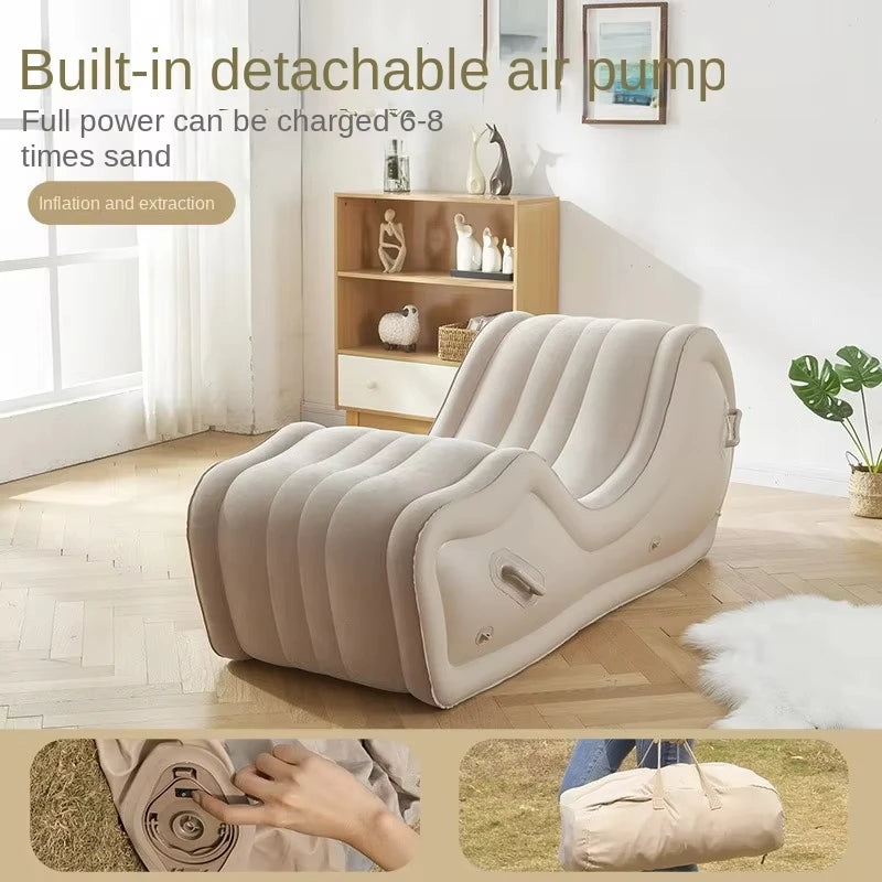 Large Size Comfortable Inflatable Sofa White Lounge Modern Individual Designer Inflatable Sofa Luxury Divano Patio Furniture