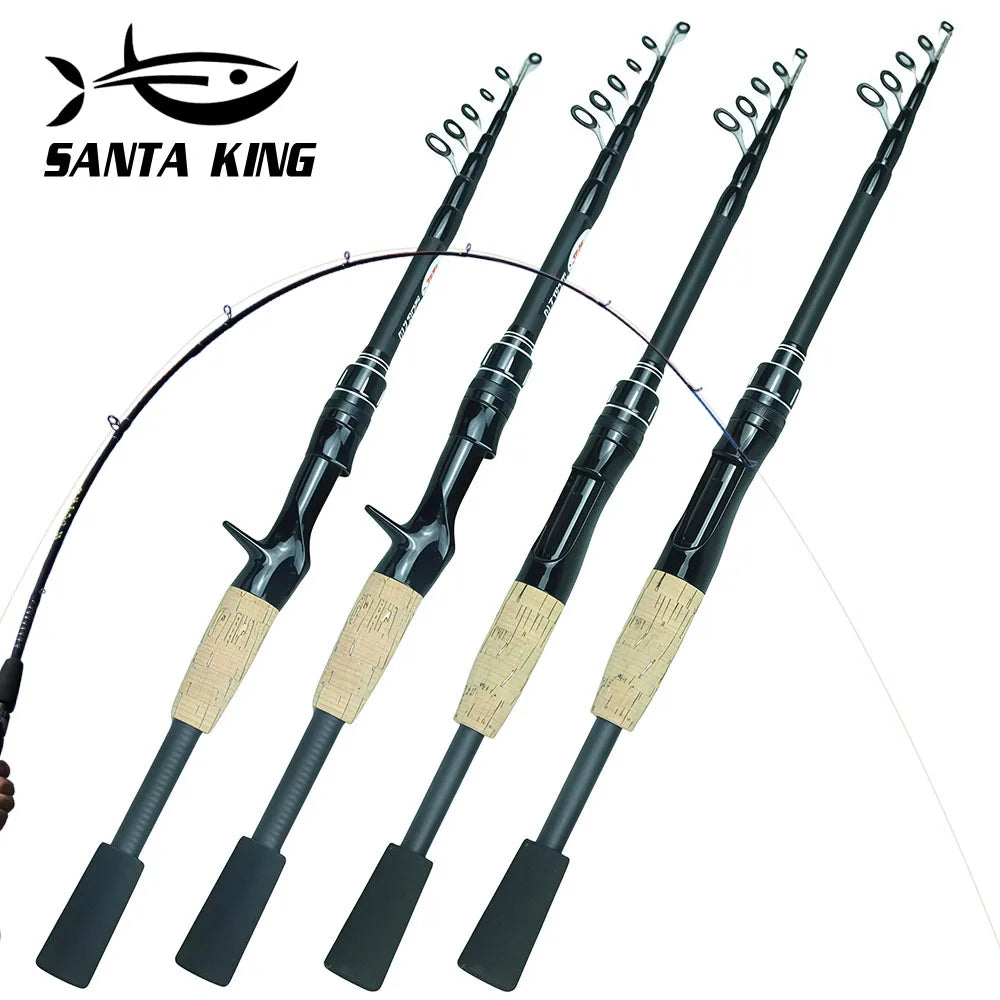 Portable Fishing Rod and Reel Full Kit Rod and 5.2:1BB Spinning Reel Line Lure Bag for Travel Fishing Saltwater Freshwater