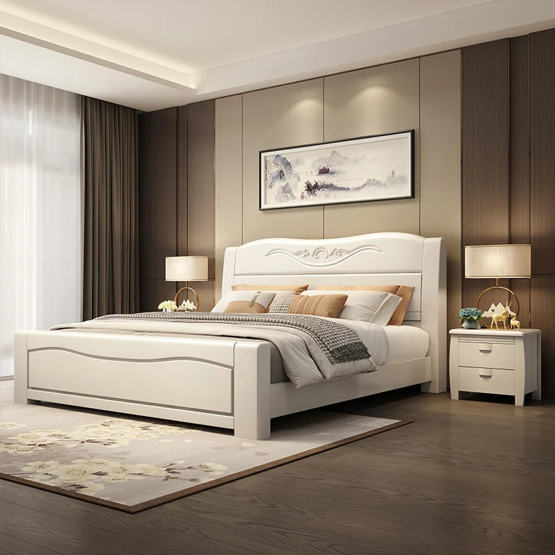 Bedroom Children Bed Luxury Double Single Baby Massage Modern Bed Design Beauty Sun Nordic Wooden Beliche Salon Furniture