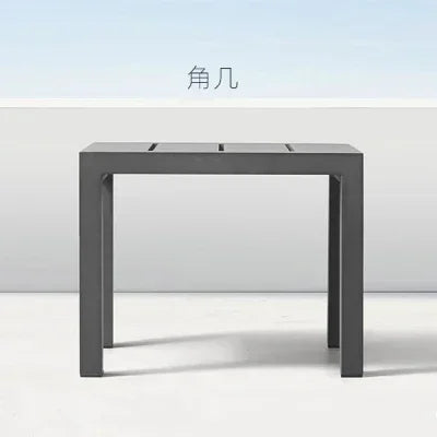 Outdoor Aluminum Alloy Sofa Four Piece Set, Terrace Garden Bar Waterproof Sofa Furniture Set