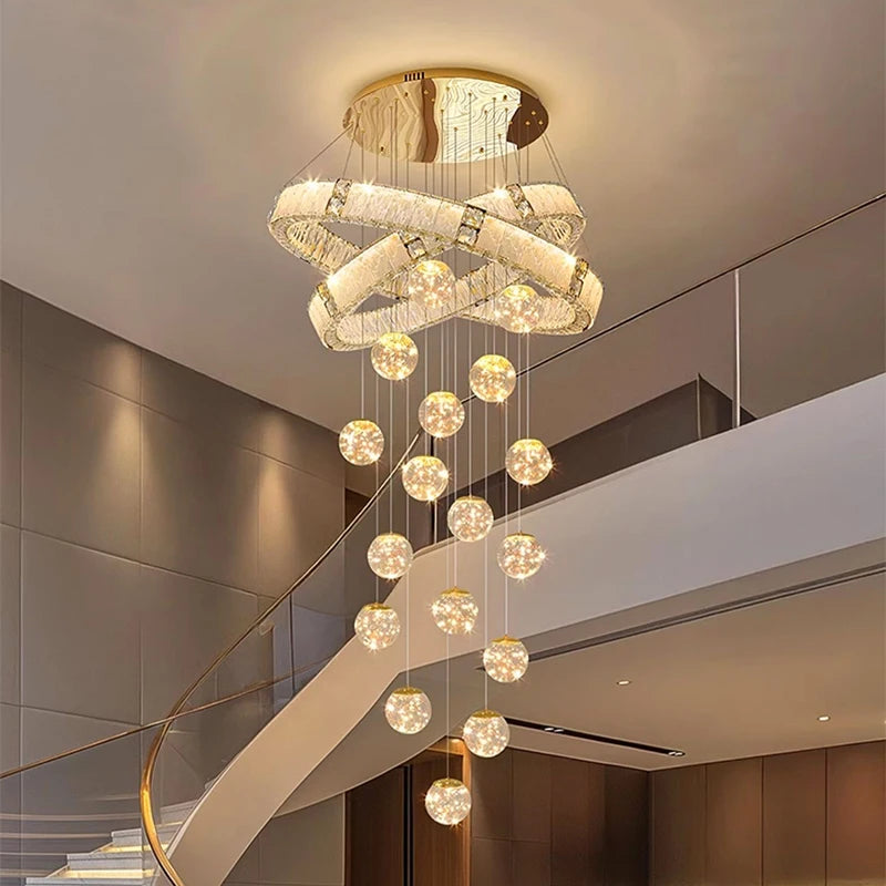 Modern living room hanging light indoor lighting home decor led lights pendant light lamps forstaircase Chandeliers