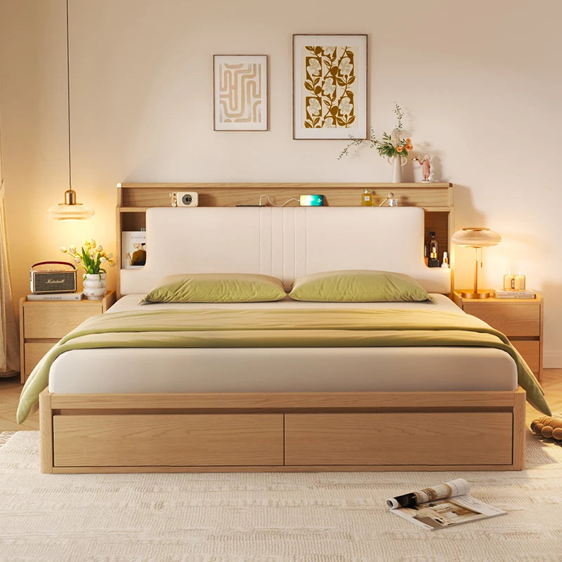 Storage Bedroom Bed Children Modern Luxury Single Double Multifunctional Massage Bed Mobile Sleeping Muebles Trendy Furniture