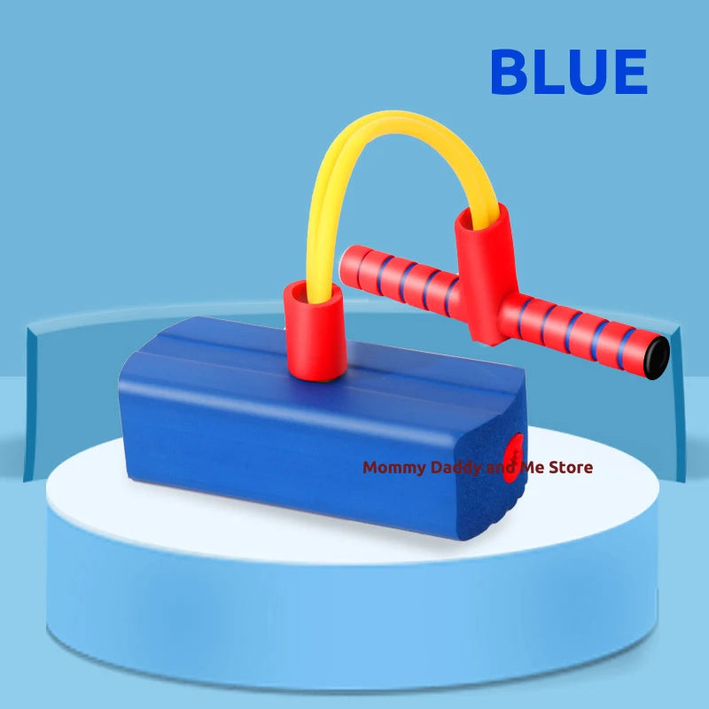 Kids Sports Games Toys Foam Pogo Stick Jumper Indoor Outdoor Fun Fitness Equipment Improve Bounce Sensory Toys for Boy Girl Gift