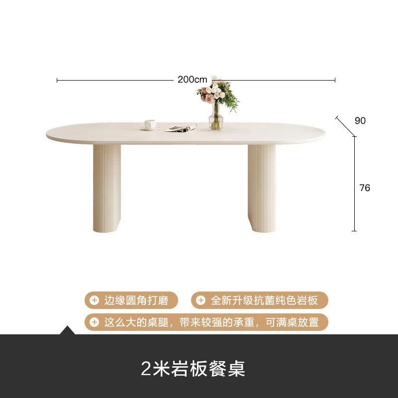 Trendy Unique Dining Table Reception Minimalism Space Saving Terrace Dining Table Writing Luxury Mesa Comedor Home Furniture