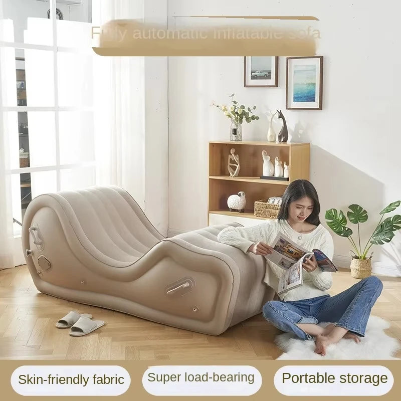 Large Size Comfortable Inflatable Sofa White Lounge Modern Individual Designer Inflatable Sofa Luxury Divano Patio Furniture