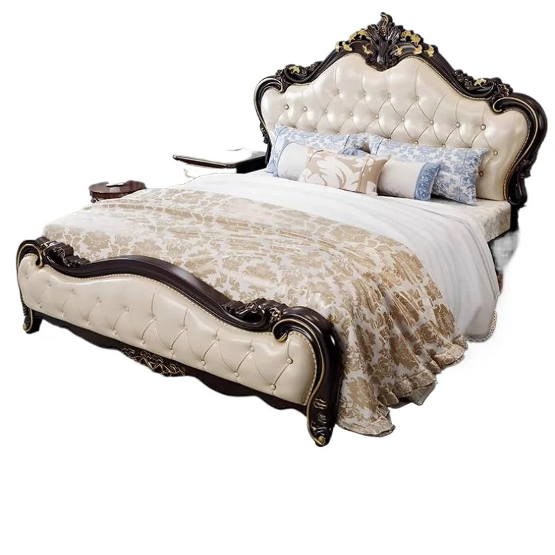 Style European Double Bed Aesthetic Minimalist Luxury Modern Double Bed Frames Adjustable Camas Matrimoniales Furniture Home