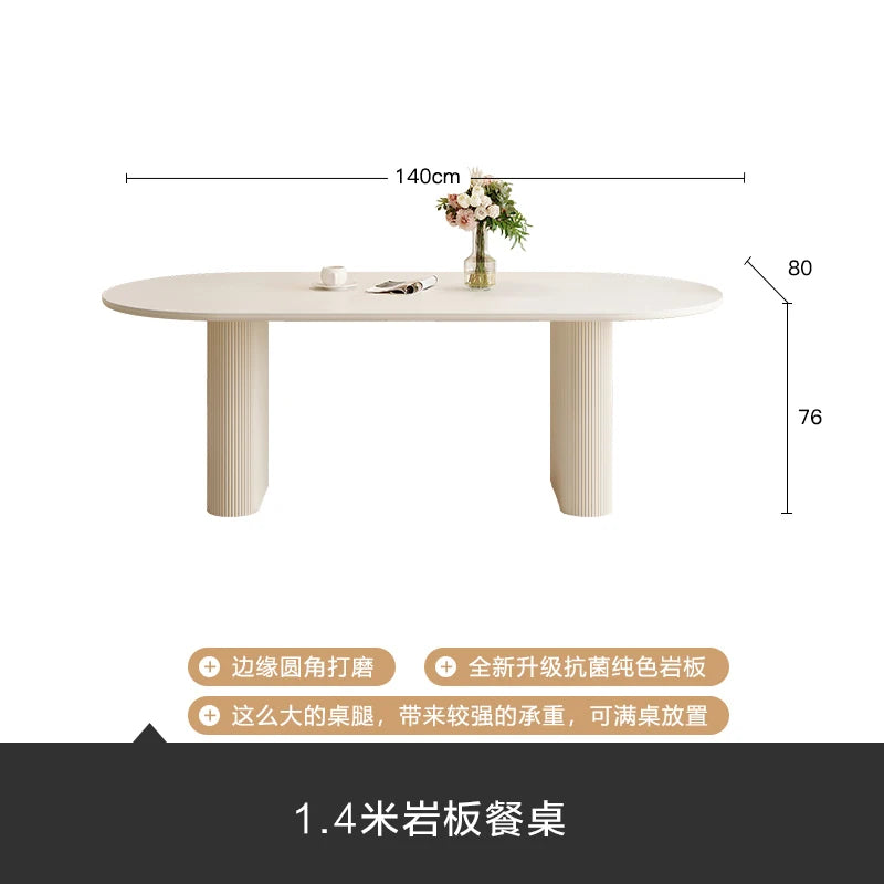 Trendy Unique Dining Table Reception Minimalism Space Saving Terrace Dining Table Writing Luxury Mesa Comedor Home Furniture