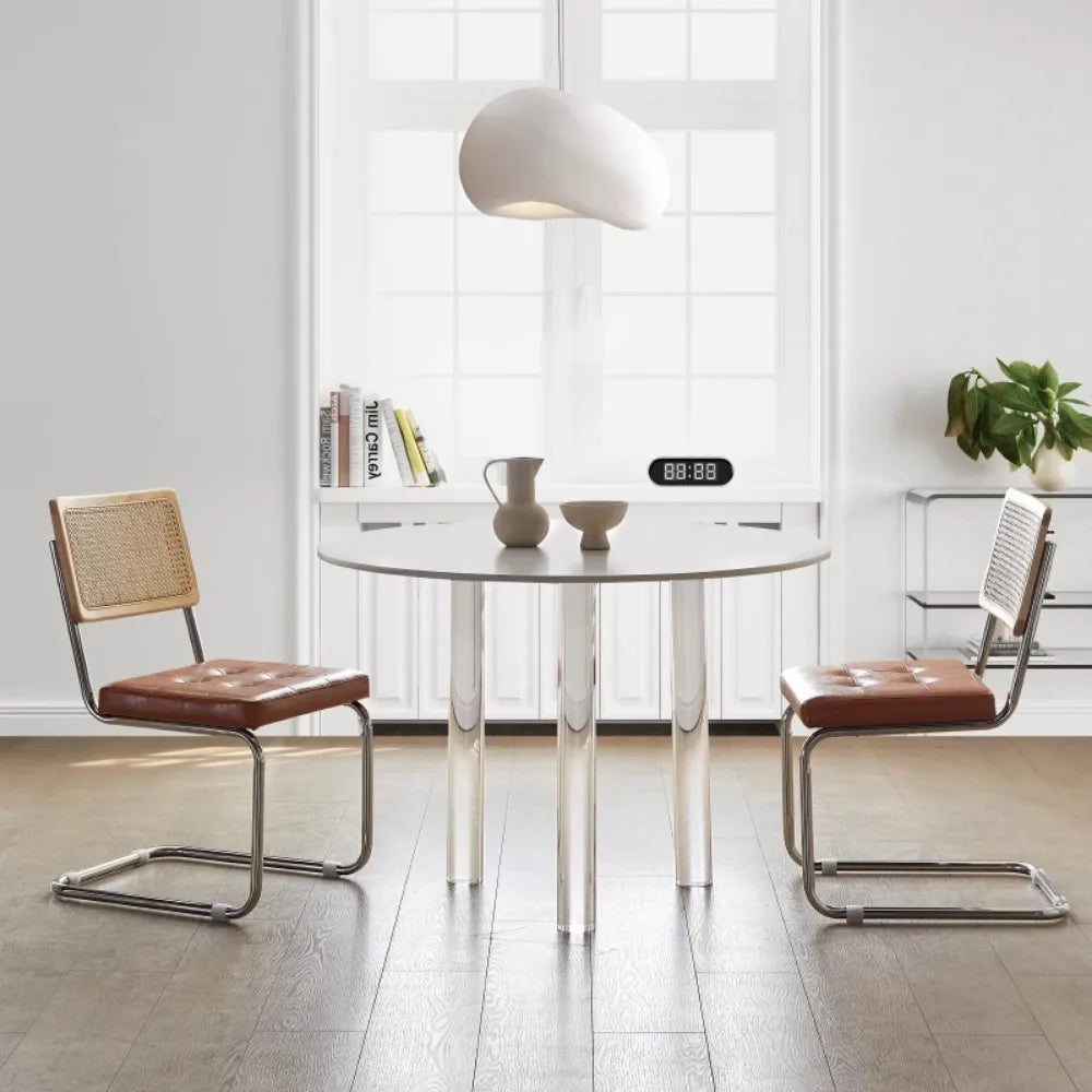 Nordic Relaxing Dining Tables Minimalist Round Contemporary Luxury Dining Tables Food Rail Mesas De Jantar Home Furniture