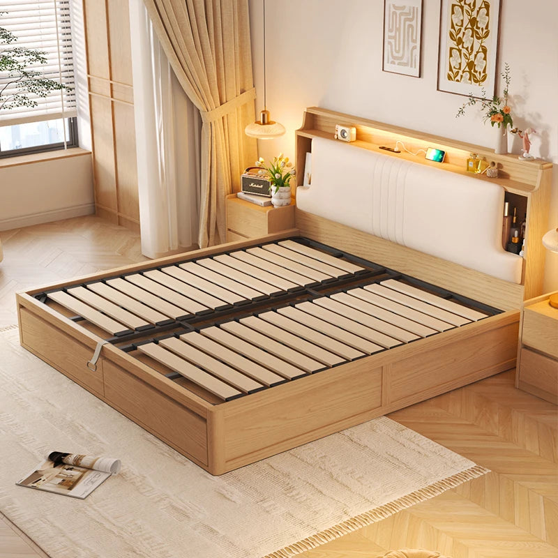 Storage Bedroom Bed Children Modern Luxury Single Double Multifunctional Massage Bed Mobile Sleeping Muebles Trendy Furniture