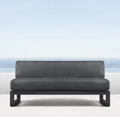 Outdoor Aluminum Alloy Sofa Four Piece Set, Terrace Garden Bar Waterproof Sofa Furniture Set