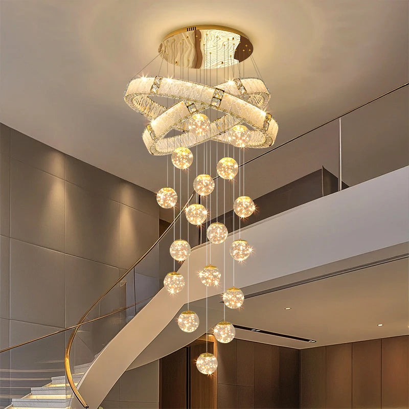 Modern living room hanging light indoor lighting home decor led lights pendant light lamps forstaircase Chandeliers