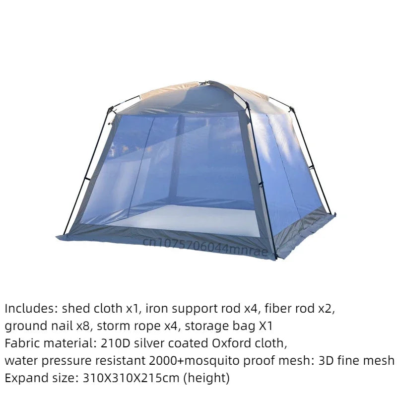 Outdoor Camping Tent, Sun Protection, Mosquito Prevention, Cooling Shed, Picnic, Barbecue, Beach, Portable Courtyard Tent