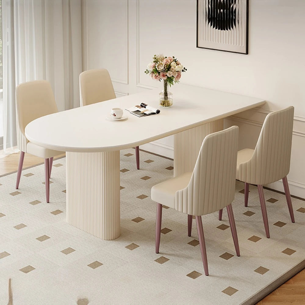 Trendy Unique Dining Table Reception Minimalism Space Saving Terrace Dining Table Writing Luxury Mesa Comedor Home Furniture