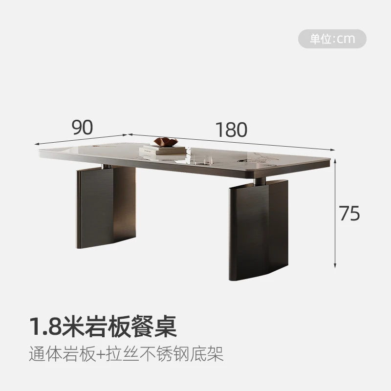 Postmodern High Quality Dining Table Luxury Modern Aesthetics Comfortable Designer Restaurant Unique Muebles Trendy Furniture