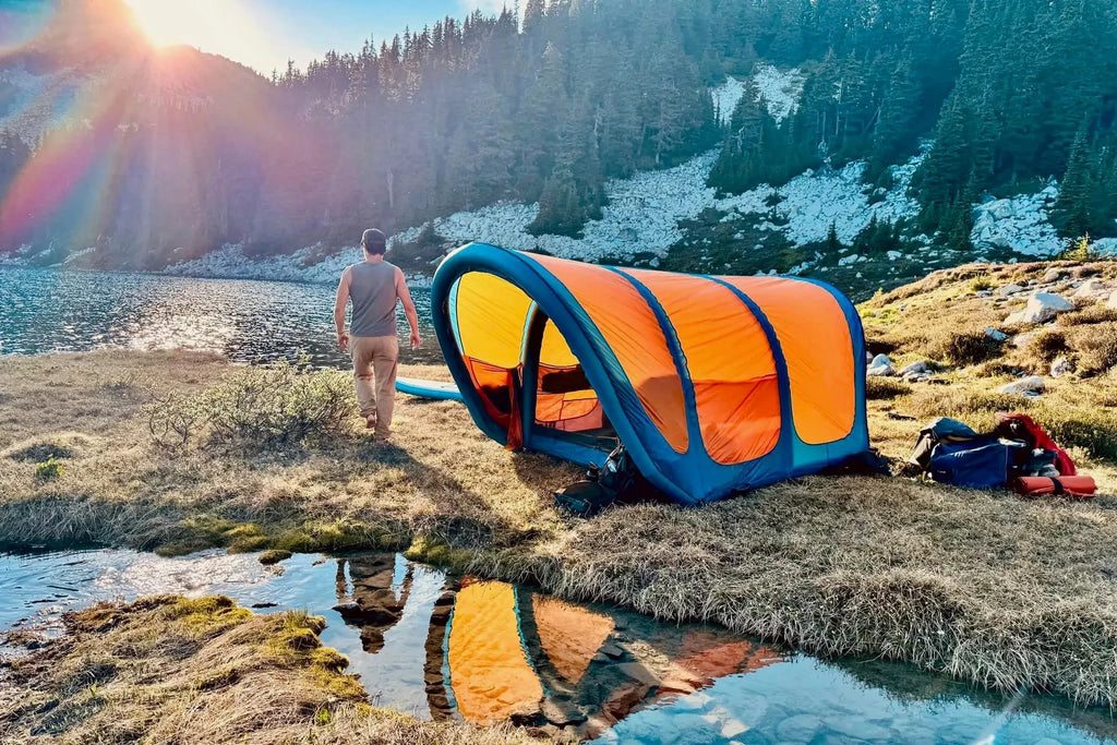 Inflatable Floating Tent Outdoor Camping Inflatable Mattress Tent Outdoor Luxury Automatic Tente Camping Inflatable