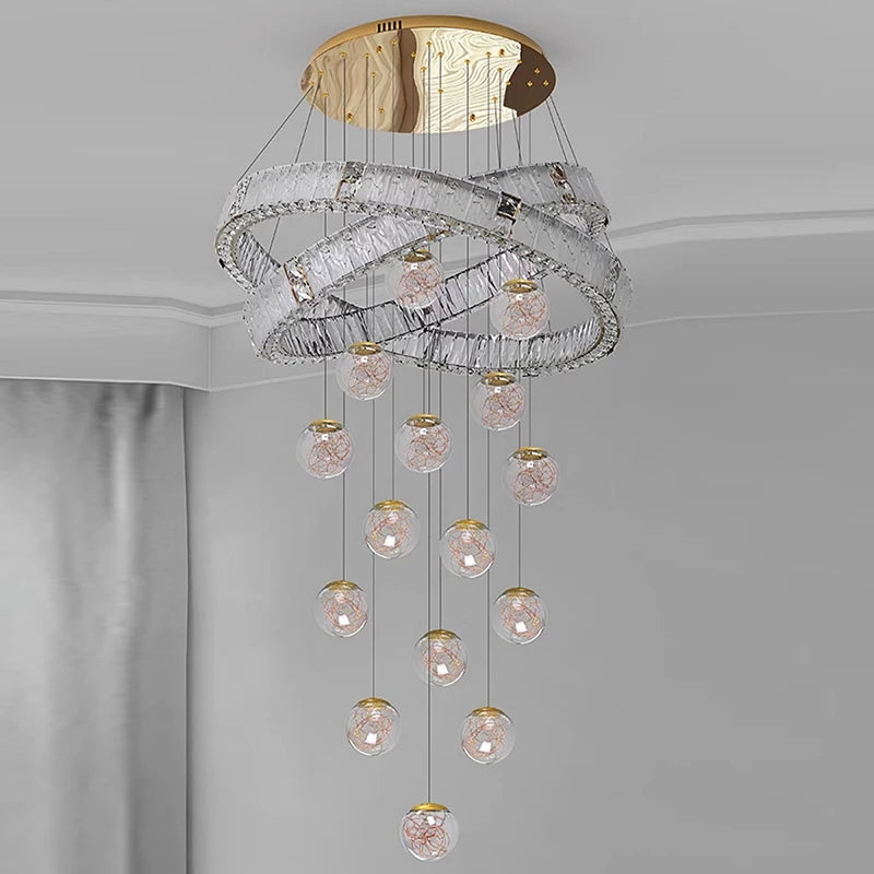Modern living room hanging light indoor lighting home decor led lights pendant light lamps forstaircase Chandeliers