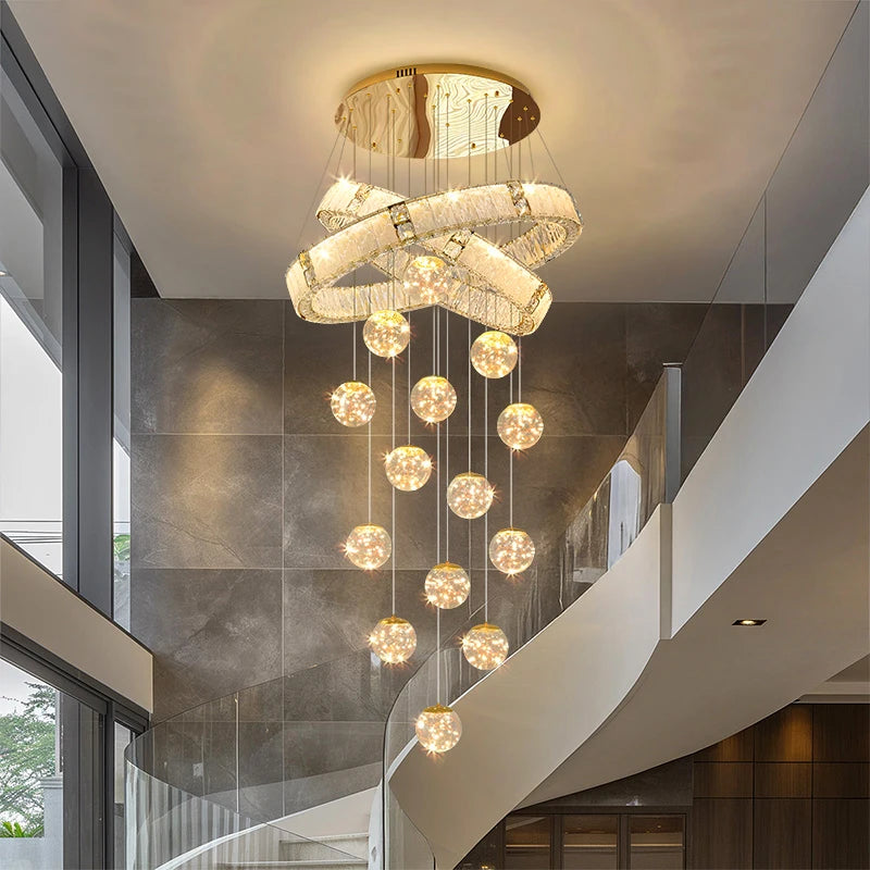 Modern living room hanging light indoor lighting home decor led lights pendant light lamps forstaircase Chandeliers