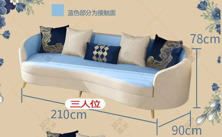 Nordic Luxury Living Rooms Sofa Meeting Leisure Minimalist Lounge Lazy Sofa Simple Creative Comfortable Divano Letto Furniture
