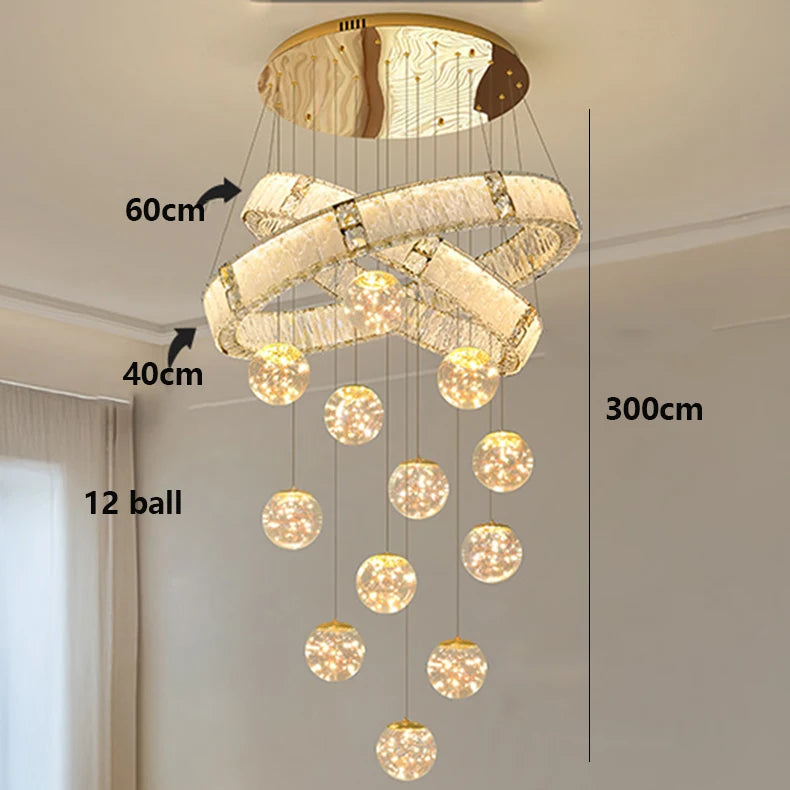 Modern living room hanging light indoor lighting home decor led lights pendant light lamps forstaircase Chandeliers