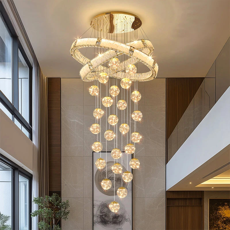 Modern living room hanging light indoor lighting home decor led lights pendant light lamps forstaircase Chandeliers
