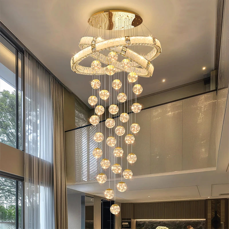 Modern living room hanging light indoor lighting home decor led lights pendant light lamps forstaircase Chandeliers